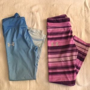 Under Armour Girls Leggings Size 5 Bundle